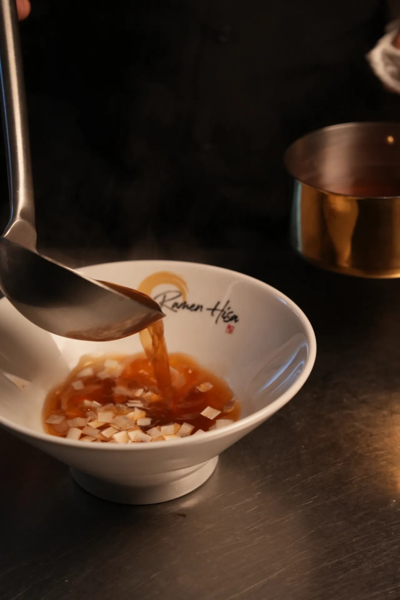 Rich, clarified broth